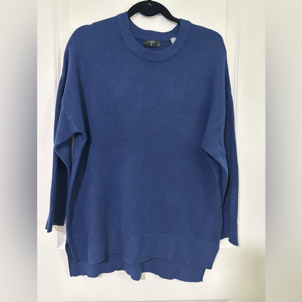 TAHARI - Blue Knit Sweater - 1X